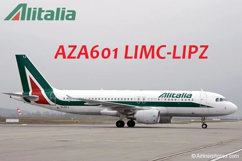 AZ601 A320 Milan Malpensa to Venice Marco Polo with Real ATC