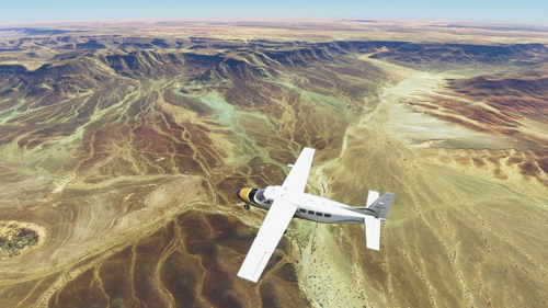VFR Flightplan around the Eye of Africa