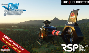 Jurassic Park Helicopter Tour Helipad and Dinosaurs Scenery Hawaii by RotorSimPilot thumbnail 7