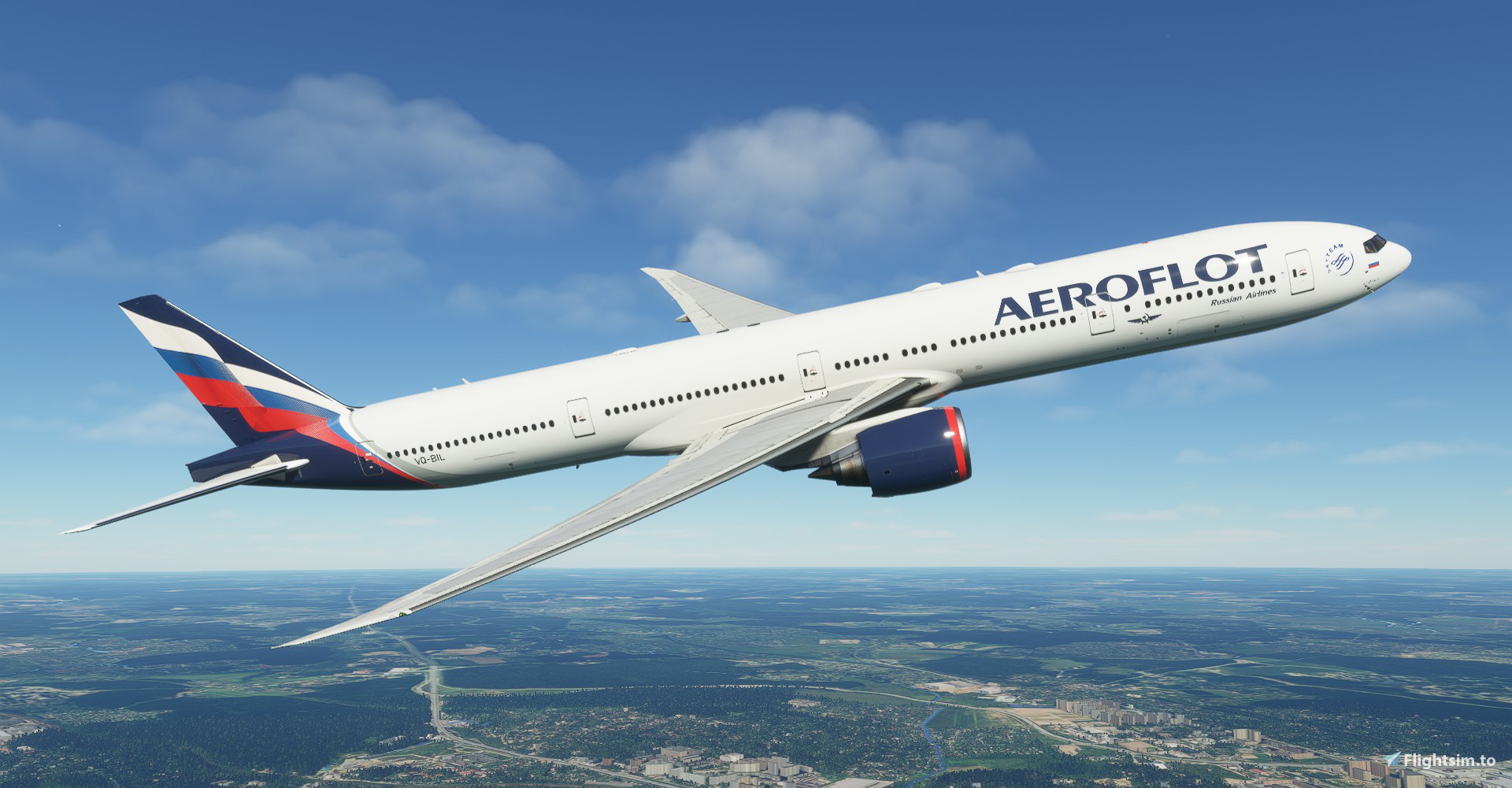 Aeroflot "2019 brand image" (based on A350) CaptainSim 777-300ER - Image 1