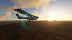 Cessna 172 no wheel fairings thumbnail 2