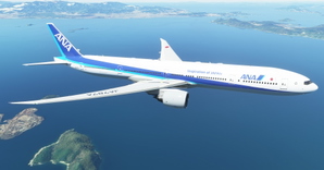 All Nippon Airways / ANA "2010 livery" "JA797A" CaptainSim 777-300ER thumbnail 10