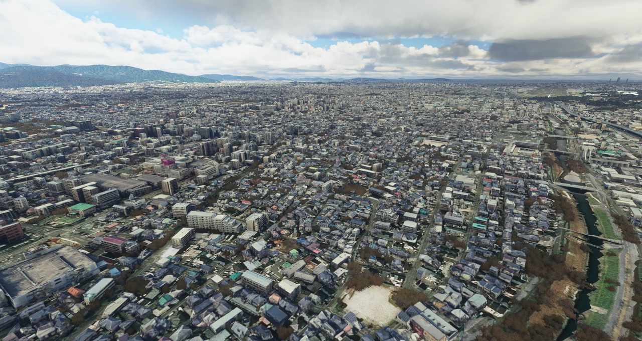 Fukuoka City 3D map South for MSFS - Scenery Enhancements for MSFS