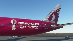 Captainsim B777-300ER Qatar World Cup 2022 thumbnail 3