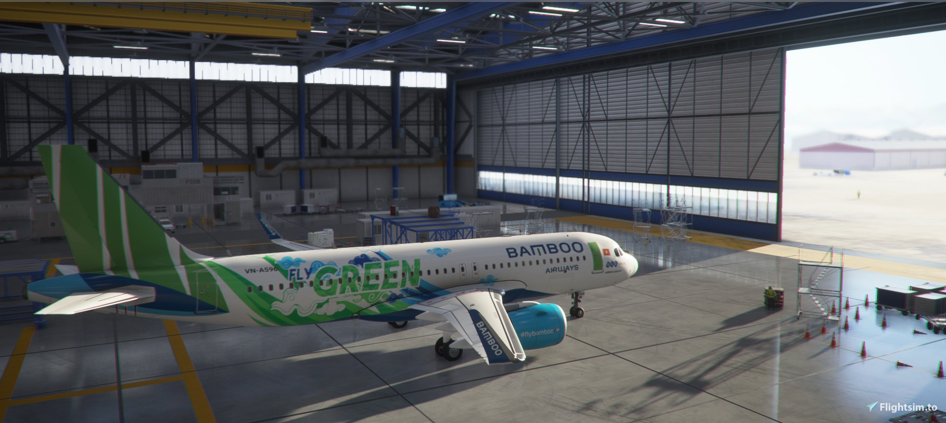 [A32NX] Bamboo Airways - Fly Green Livery - Image 1