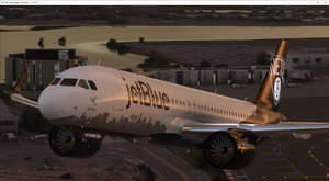 (8K) Airbus A320 Jet Blue BK Blue Livery thumbnail 4