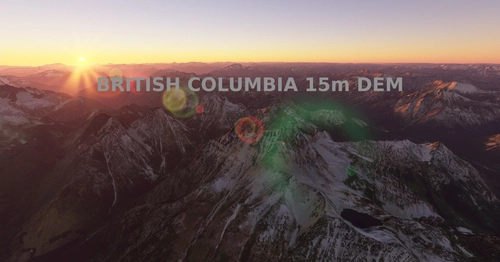 British Columbia, 15m DEM - High Resolution Terrain Elevation Data from LIDAR Imaging Part 1