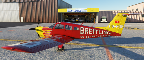 JustFlight Piper PA-28R Turbo Arrow IV HB-PGF "Flugschule Basel" (Old)