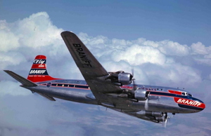 PMDG DC-6B Braniff International Airways (N90883 | 1958)  Polished Aluminum thumbnail 2