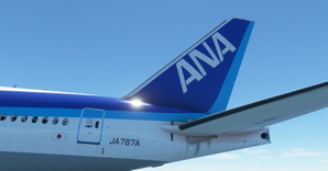 All Nippon Airways / ANA "2010 livery" "JA797A" CaptainSim 777-300ER thumbnail 7