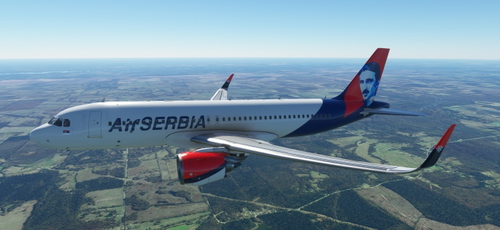 Air Serbia 'Tesla' | FlyByWire A32NX | 8K