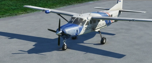 Cessna 208 B No Pod weathered/washed out - Icelandic Coast Guard TF-SIF - Iceland - fictional