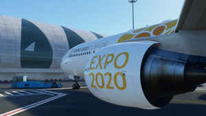 Captainsim B777-300ER Emirates Expo Orange thumbnail 4