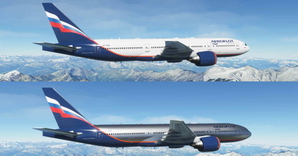 Aeroflot "METAL, GREY and LIGHT GREY" CaptainSim 777-200ER thumbnail 1