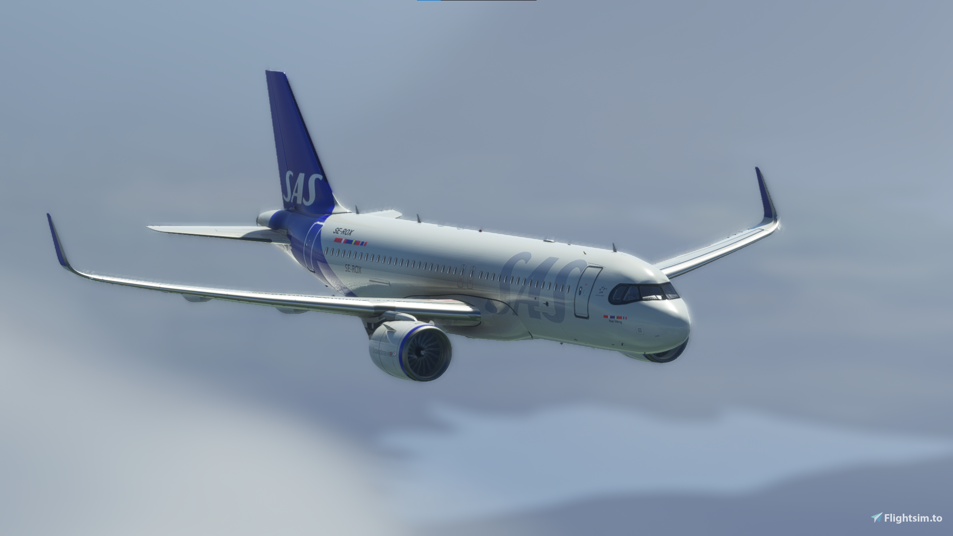 [A32NX] SAS Livery SE-ROX [8K] - Image 1