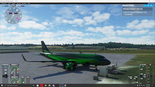A320 Neo 4K Green Marble Livery