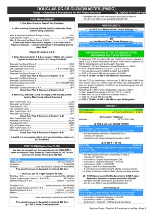 DC-6 (PMDG) - JDs Comprehensive Checklist & Procedures thumbnail 4