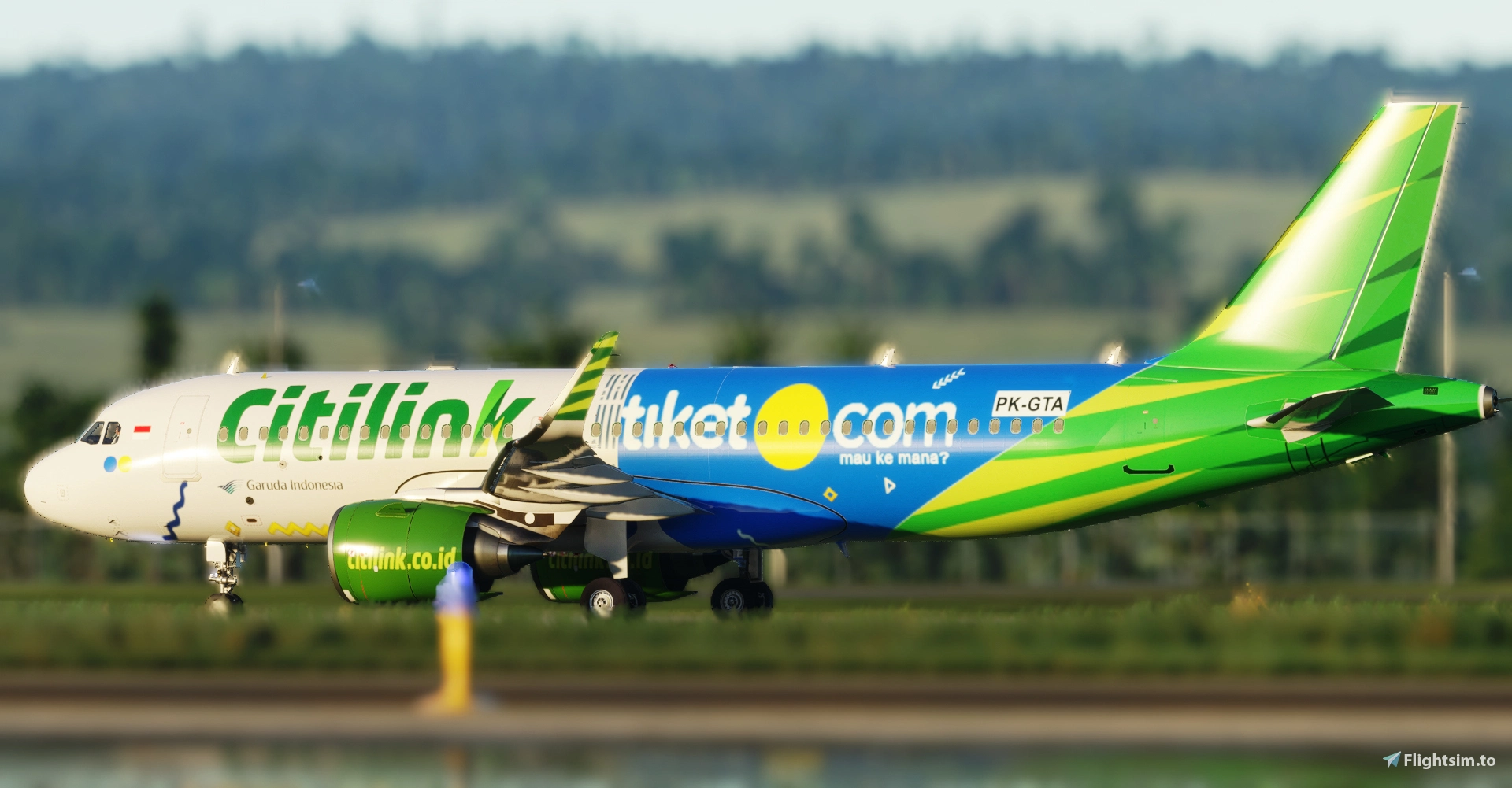 [A32NX] FlyByWire A320 NEO Citilink "Ticket.com" Livery - Image 1