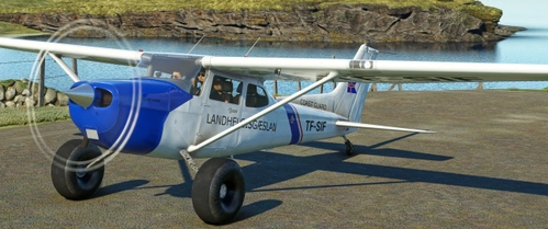 Cessna 172 (G1000) Tail dragger - Icelandic Coast Guard TF-SIF - fictional
