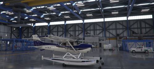 C172 Amphibian Blue Livery
