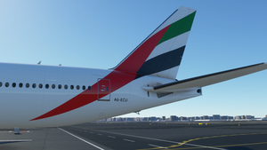Captainsim B777-300ER Emirates Expo Orange thumbnail 3