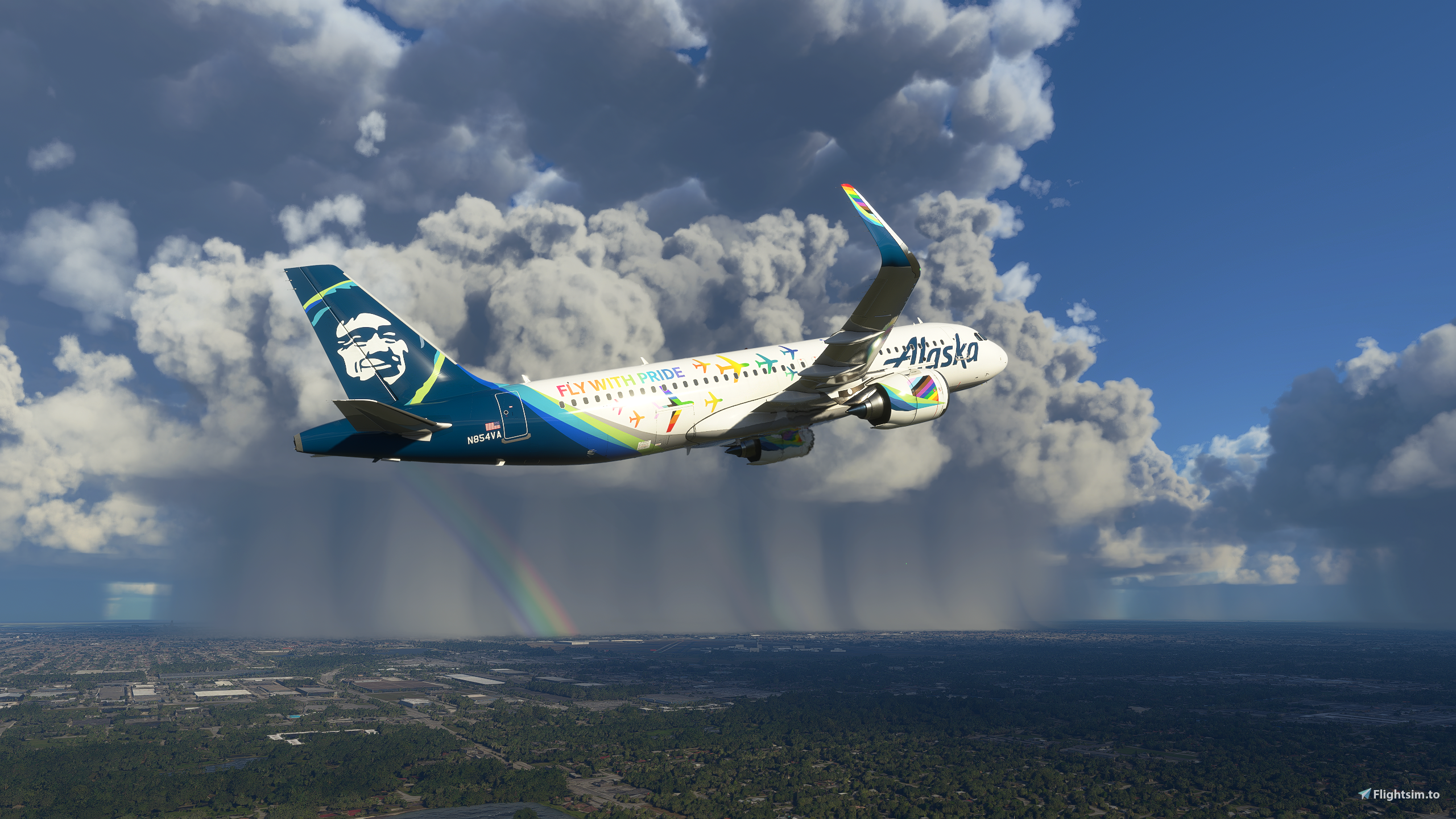 [A32NX] Alaska (Fly With Pride) [8K] - FBW A32X - Image 1