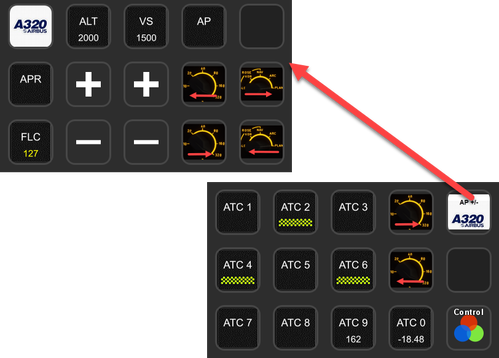 StreamDeck 3X5 A320FBW