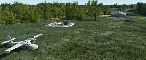 1LA1-Triche Field Airport Louisiana with Helipad 