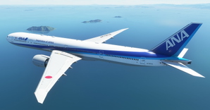 All Nippon Airways / ANA "2010 livery" "JA797A" CaptainSim 777-300ER thumbnail 2