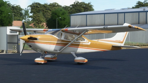 Carenado Cessna CT182T Skylan DOURADO E LARANJA (8K)