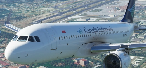 A320Neo (Asobo) Garuda Indonesia (old livery) [8K Fictional]