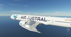 Air Austral (F-OLRD) "Vulcan / Volcan" CaptainSim 777-300ER 8K thumbnail 6
