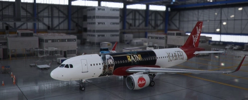 Tamil Super Star Rajinikanth AirAsia Version Kabali promotion Livery_8k