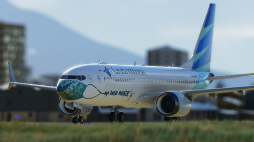 Bredok3d B737 Max Garuda Indonesia Masker Livery