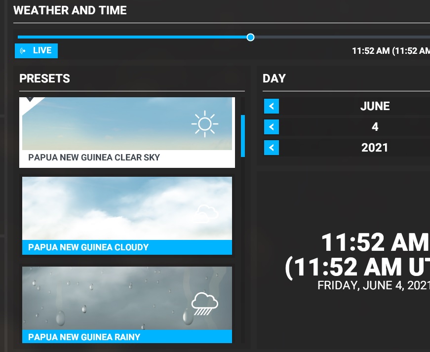 Weather Presets For Papua New Guinea - Image 1