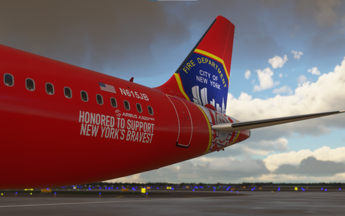 [A32NX]Jetblue 'Blue Bravest’ Fire Department New York Livery 8K