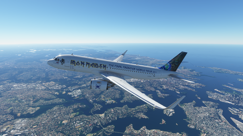 [A32NX] [FBW] Iron Maiden - Ed Force One - The Final Frontier World Tour[8K]