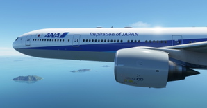 All Nippon Airways / ANA "2010 livery" "JA797A" CaptainSim 777-300ER thumbnail 5