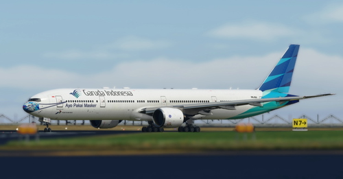 Captainsim B777-300ER Garuda Indonesia Masker Livery