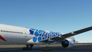 Captainsim B777-300ER Emirates Expo Blue thumbnail 5