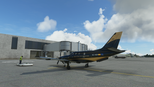 A repaint of the Daher TBM 930 Aero Taxi Air Asturias VA