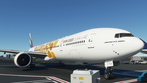 Captainsim B777-300ER Emirates Expo Orange thumbnail 2