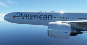 American Airlines "2013 livery" CaptainSim 777-300ER 8K thumbnail 5