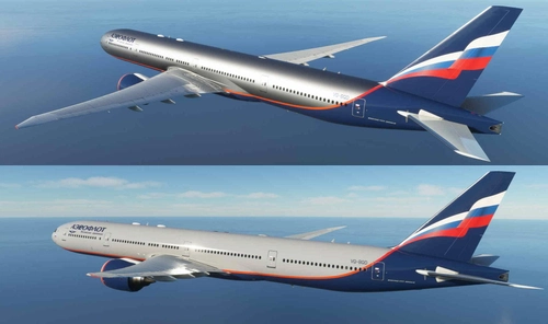 Aeroflot "METAL, GREY and LIGHT GREY" CaptainSim 777-300ER 