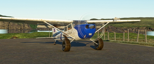 Cessna 172 (G1000) Tail dragger dirty - Icelandic Coast Guard TF-SIF - fictional
