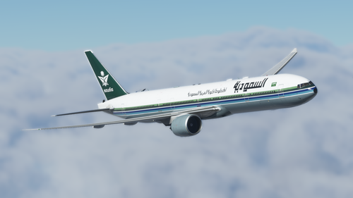 Captain Sim B777-300ER Saudia OLD livery 