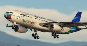 Project Mega Pack A330-300 Garuda Indonesia Masker Livery thumbnail 2