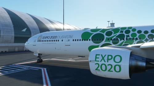 Captainsim B777-300ER Emirates Expo Green