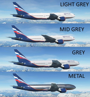 Aeroflot "METAL, GREY and LIGHT GREY" CaptainSim 777-200ER thumbnail 2