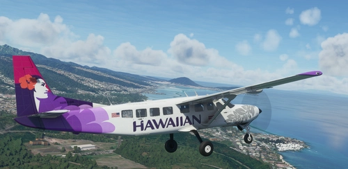 Cessna 208B (NO POD) Hawaiian Airlines [4K Fictional]